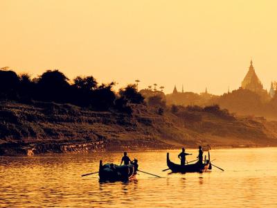 Круиз по реке Иравади