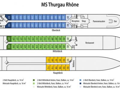 План теплохода THURGAU RHONE
